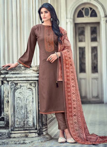Brown Colour BELA AZAL New Exclusive Wear Designer Fancy Viscose Salwar Suit Collection 3107